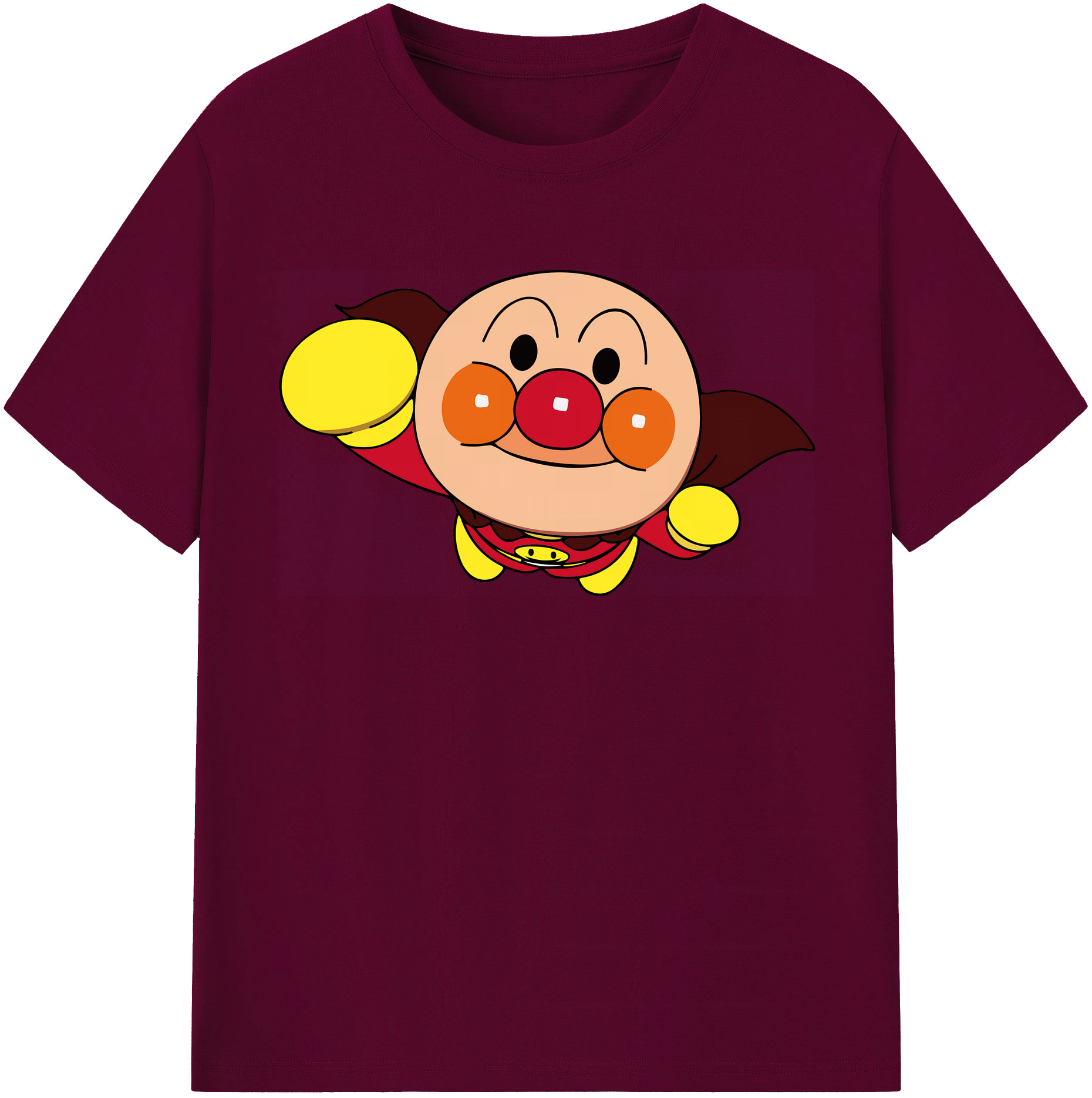 （画像用） アンパンマン Anpanman レディースカジュアルプリントTシャツ（綿100％）